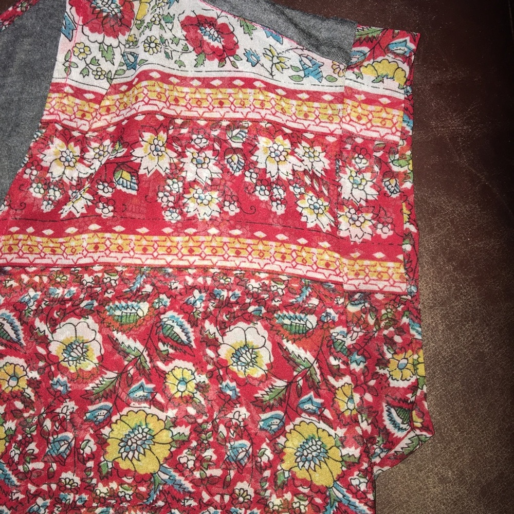 Anthropologie Tiny Floral Print Cap Sleeve Top - Picture 12 of 16